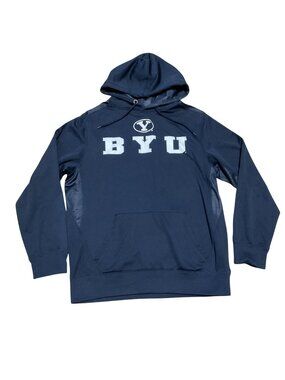 BYU Navy Blue Hoodie Campus Heritage Collection Sz L Pullover Sweatshirt Unisex